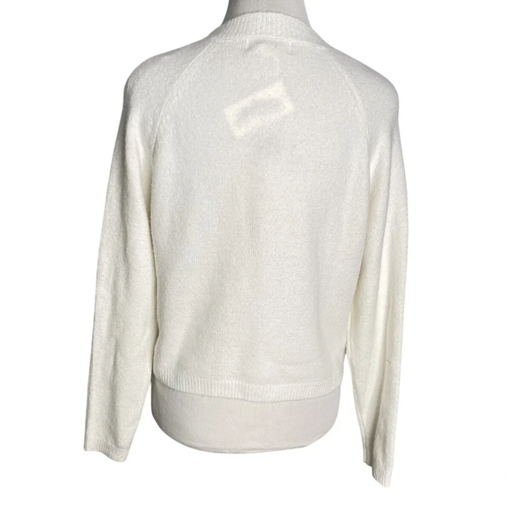 Jessica Simpson White Red Heart Buttons Cardigan Sweater Coquette Preppy M NWT‎
